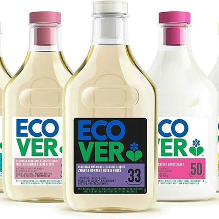 Ecover veļas mazgāšanas līdzeklis universāls Hibiscus &amp; Jasmine (5L/100 mazgāšanas reizēm), šķidrs veļas mazgāšanas līdzeklis ar augu izcelsmes sastāvdaļām, kopjošs veļas mazgāšanas līdzeklis apģērbu saglabāšanai un aizsardzībai.