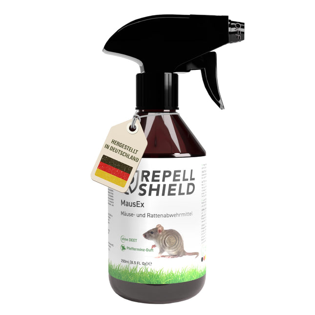 RepellShield® piparmētru eļļas žurku un peļu atbaidīšanas līdzeklis - 250 ml - peļu atbaidīšanas līdzeklis peļu atbaidīšanai - atbaida žurkas, peles un grauzējus, neatstāj traipus, lietošanai iekštelpās un ārā, peļu atbaidīšanas līdzeklis