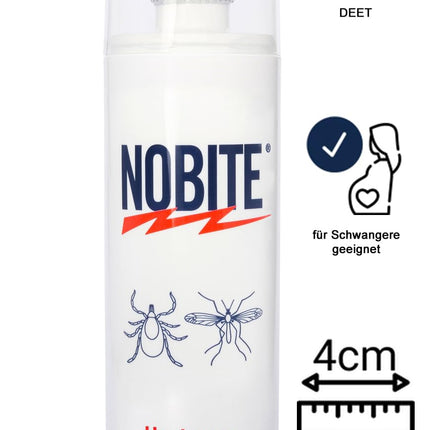 NOBITE ādas aerosols, kukaiņu atbaidīšanas līdzeklis lietošanai uz ādas (100 ml)
