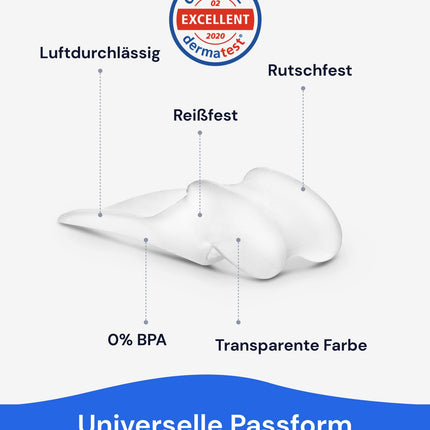 YogaMedic® Hallux valgus korektors lielajam pirkstam - 6 daļas - Atbalsts hallux valgus un bunionu korekcijai - Hallux valgus ortoze vienā izmērā, izgatavota no mīksta silikona - 0% BPA