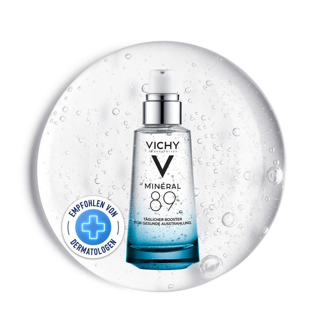 VICHY Hyaluron-Boost mitrinošs serums, piepildošs, pretgrumbu, ar hialuronskābi un svarīgākajiem minerāliem, Minéral 89, 50 ml