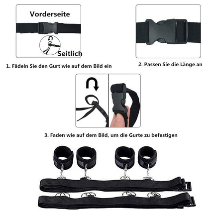 BDSMAGE BDSM komplekts ar 9 daļām, SM gultas piederumi, strausa spalvu pātaga un satīna acu maska, roku dzelži, potīšu aproces, krusteniska sprādze, fetiša ierobežojumi, seksa rotaļlieta, ekstremālas bondage komplekts uz gultas pāriem