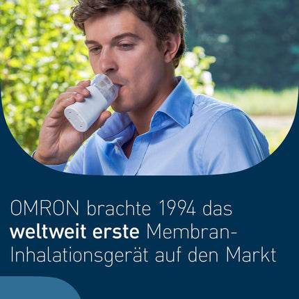 OMRON MicroAir U100 inhalators "GOOD" Stiftung Warentest 12/24, kluss inhalators mājām un lietošanai ceļā - Elpošanas ceļu slimību ārstēšanai pieaugušajiem un bērniem