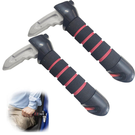 Ausstiegshilfe Auto, 2 Stück Einstiegshilfe Auto, 3 in 1 Multifunktional Auto Haltebügel, Fensterbrecher, Sicherheitsgurtschneider, Stützgriff Auto Ausstiegshilfe für Senioren, Behinderte, Schwangere