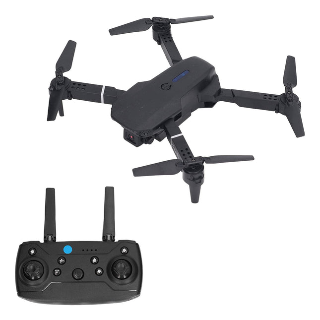 E88 salokāmi droni ar 4K HD FPV dubulto kameru, drona RC kvadrokoptera atbalsts lietotnes vadībai, trajektorijas lidojums, augstuma noturēšana, 3D apgriešana, bērniem, pieaugušajiem,