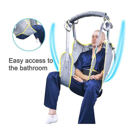 Mierty pacientu pacelšanas slings, kāpņu slīdkalniņa pārvietošanas josta, pacientu pacelšanas kāpņu dēlis, sieta tualetes slings