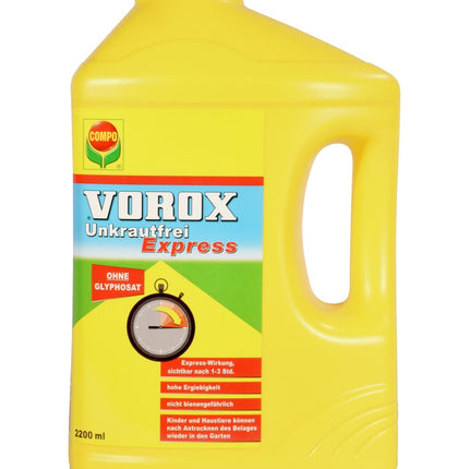 COMPO VOROX Weed-Free Express - 2,2 l - Nezāļu apkarošanai dekoratīvajos augos, augļos un dārzeņos, koncentrāts