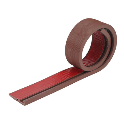 Durvju sliekšņa rampa, 90 x 7,5 x 1 CM / 1,5 CM / 2 CM ratiņkrēslu rampa PVC sliekšņa rampa, durvju sliekšņa rampas ratiņkrēsliem, rullīšiem vai e-skrejriteņiem (brūna, 1 CM)