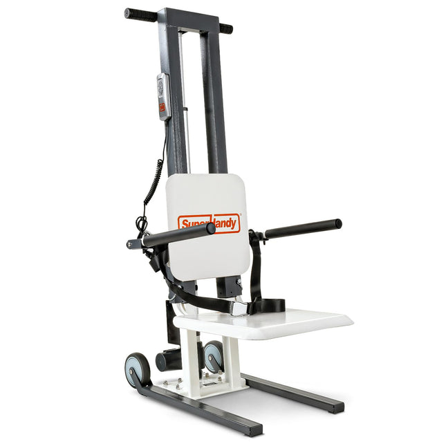 SuperHandy elektriskais grīdas pacēlājs senioriem un cilvēkiem ar invaliditāti - svara ierobežojums līdz 227 kg, stāvēšanas palīglīdzeklis, pārnēsājams, regulējams, ergonomisks dizains, ērta uzglabāšana [priekš
