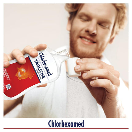 Chlorhexamed ikdienas mutes skalošanas līdzeklis, 500 ml ikdienas kopšanai un tīrīšanai ar antibakteriālu mutes skalošanas līdzekli