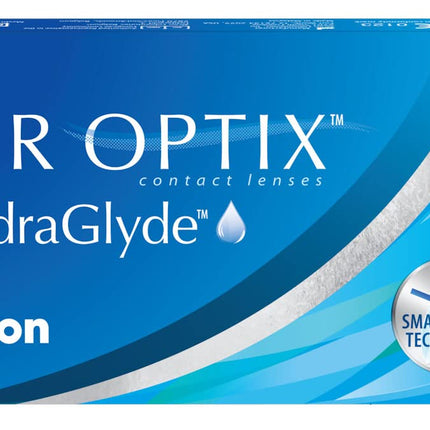 Air Optix plus HydraGlyde mēneša mīkstās lēcas | 6 gabali | BC 8,6 mm | DIAMETRS 14,2 mm | -02,25 dioptrijas