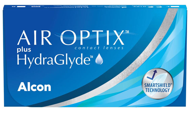 Air Optix plus HydraGlyde mēneša mīkstās lēcas | 6 gabali | BC 8,6 mm | DIAMETRS 14,2 mm | -02,25 dioptrijas