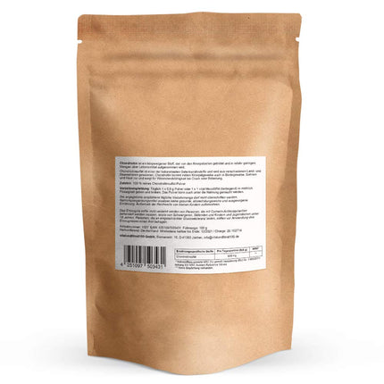 Hondroitīna pulveris - 100 g - Hondroitīna sulfāts - Sulfāts, sulfāti - Augstākā kvalitāte - Smalki samalts - BEZ piedevām vai palīgvielām - Kvalitāte: RAŽOTS VĀCIJĀ