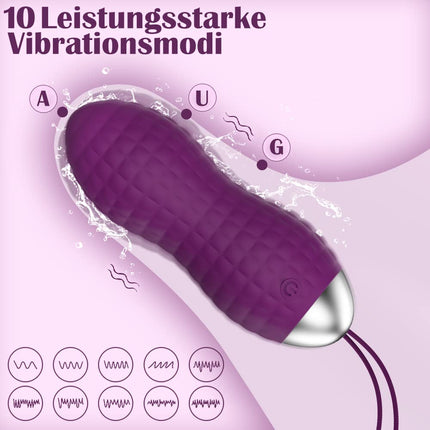 Love Balls Vibration, Allmay ūdensnecaurlaidīgi lodveida vibratori, G-punkta un klitora stimulācijas seksa rotaļlieta ar bezvadu tālvadības pulti, 10 vibrācijas režīmi sievietēm, pāriem