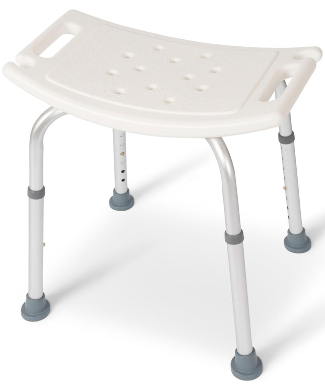 Dunimed dušas krēsls - regulējams augstums 39-52 cm - neslīdošs dušas sēdeklis - dušas palīglīdzeklis - vannas sēdeklis (bez atzveltnes)