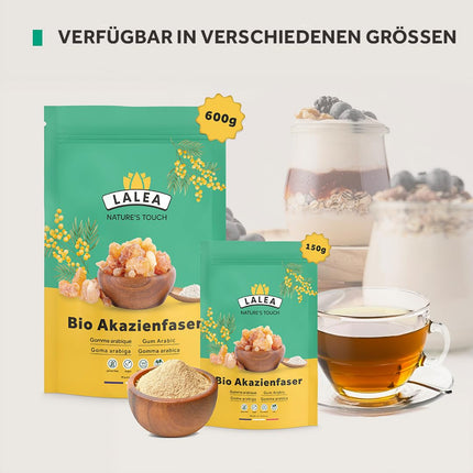 Organisks akācijas šķiedras pulveris - 1 kg - 90% šķiedrvielu, šķiedras pulveris no akācijas šķiedras, bioloģisks, vegāns un keto, bez glutēna, gumiarābikses pulveris, šķiedrvielu uztura bagātinātājs