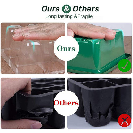 Iekštelpu siltumnīcas pavairošanas iekārta, 12 iepakojumu 144 šūnu siltumnīcas pavairošanas paplāte, stādu sākuma paplātes paplātes, siltumnīca ar regulējamiem kupola vākiem augu sēklu stādu audzēšanai