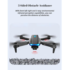 Salokāms RC drons, šķēršļu apiešana, kvadrokopters, HD dubultā kamera, 4k aerofotogrāfija, RC lidaparāts, Wi-Fi lietotnes atbalsts, dāvanas bērniem un pieaugušajiem