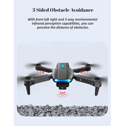 Salokāms RC drons, šķēršļu apiešana, kvadrokopters, HD dubultā kamera, 4k aerofotogrāfija, RC lidaparāts, Wi-Fi lietotnes atbalsts, dāvanas bērniem un pieaugušajiem