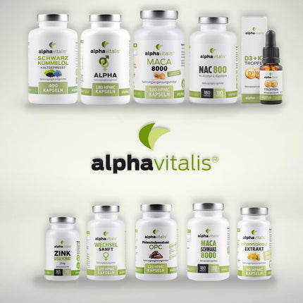 alphavitalis ALPHA Men kapsulas ilgstošai lietošanai ar cinku (normālai auglībai un reproduktīvajai sistēmai), aminoskābi L-arginīnu, Maca Black, Tribulus Terrestris, ginkgo, žeņšeņu