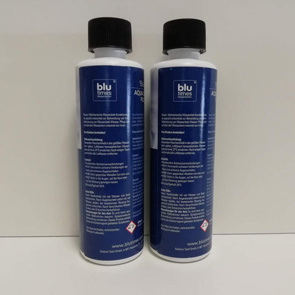BluTimes ūdensgultas kondicionieris - Aqua Clean Plus (2 iepakojums) ar vinila tīrīšanas salvetēm