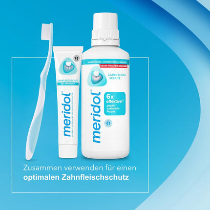 Meridol zobu pasta 2x75ml - Zobu pasta cīnās pret gingivītu, antibakteriāla iedarbība