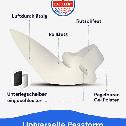 YOGAMEDIC 6 daļu pirkstu atdalītājs, hallux valgus korekcijas komplekts, pirkstu aizsargs - 0% BPA hallux gēla šinas pirksta korekcija, āmura pirksta spilventiņa gredzens - silikona gēla pirkstu atdalītājs sievietēm un vīriešiem, viens izmērs der visiem