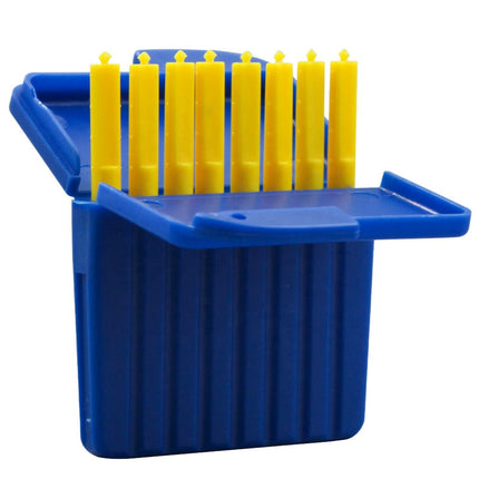 5 x 8 dzirdes aparātu vaska filtru aizsargu iepakojums Starkey ITE un RIC dzirdes aparātiem ar vienu filtra maiņas tapu katram filtram