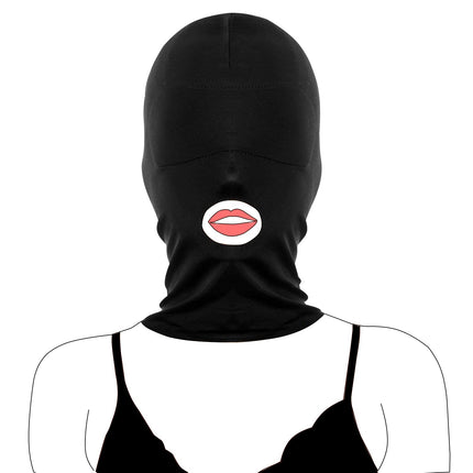 Xocity galvas maska ​​Bondage Fetish SM seksa rotaļlietu maska ​​(1 cauruma kapuce)