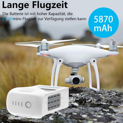 Phantom 4 akumulators 15.2V 5870mAh, Homesuit augstas ietilpības viedais lidojuma rezerves akumulators DJI Phantom 4 sērijas dronam | DJI Phantom 4 Pro, Phantom 4 Pro V2.0, Phantom 4 Advanced