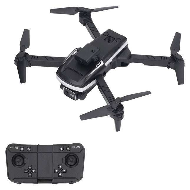 S162 FPV RC drons, 4K HD divu kameru WiFi kvadrokopters ar lidošanu ar ceļa punktiem, regulējams ātrums, 360° pagriezieni, automātiska fotografēšana, automātiska nolaišanās.