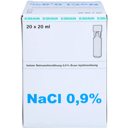 B Braun fizioloģiskais šķīdums 0,9% Miniplasco connect 20x20 ml
