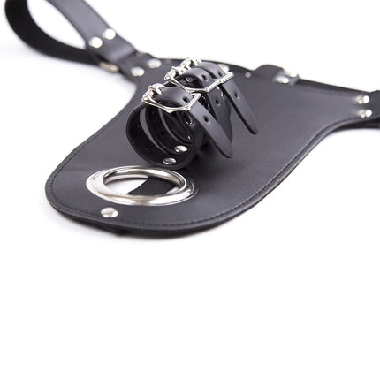SUPKTHDY vīriešu apakšveļa ar mitru izskatu, T veida muguras G-string bezsavienojuma apakšveļa, ādas apakšveļa, mini biksītes, atvērta starpenes apakšbiksītes, regulējama josta ar sprādzi, seksīgas biksītes, kluba apģērbs