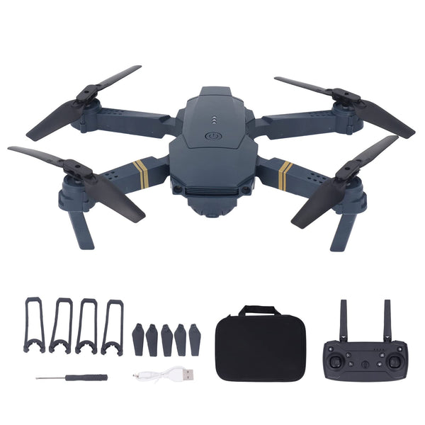 WiFi drons, RC FPV drons ar 720P HD aerokameru, salokāms kvadrokopters ar 360° rotējošu bezgalvas režīmu, bērniem, pieaugušajiem un dronu iesācējiem