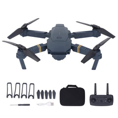 Drons ar kameru, salokāms 1080P HD FPV drons, augstuma noturēšana, pacelšanās ar vienu taustiņu, tālvadības kvadrokopters, WiFi drons zēniem un meitenēm