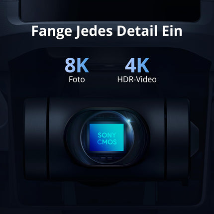 Potensic ATOM 2 GPS drons ar kameru, 4K HDR video, 8K foto, 10 km pārraides diapazons, &lt; 249 g, 3 asu stabilizators, AI sekošanas/AI nakts/ātrās uzņemšanas/vertikālās uzņemšanas režīms, 3 baterijas, 96 minūšu lidojuma laiks, C0, pieaugušajiem