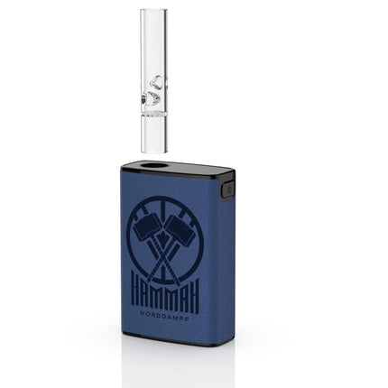 Norddampf HAMMAH augu iztvaicētājs | Kompakts augstākās kvalitātes garšaugu vaporizators | Hibrīda apkures tehnoloģija | 1600 mAh akumulators | 30 s uzsilšanas laiks | Izolēti elpceļi | 5 temperatūras līmeņi | Ziemeļu zilais