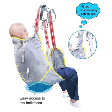 Mierty pacientu pacelšanas slings, kāpņu slīdkalniņa pārvietošanas josta, pacientu pacelšanas kāpņu dēlis, sieta tualetes slings