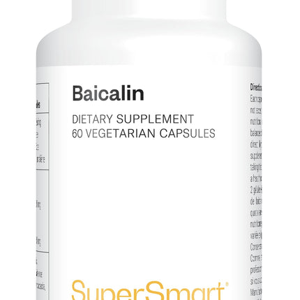 Baikalīns 500 mg dienā — Veicina aknu veselību — Palīdz attīrīt un detoksicēt aknas — Piemīt relaksējošas, pretvīrusu un pretiekaisuma īpašības — Vegāns — Supersmart