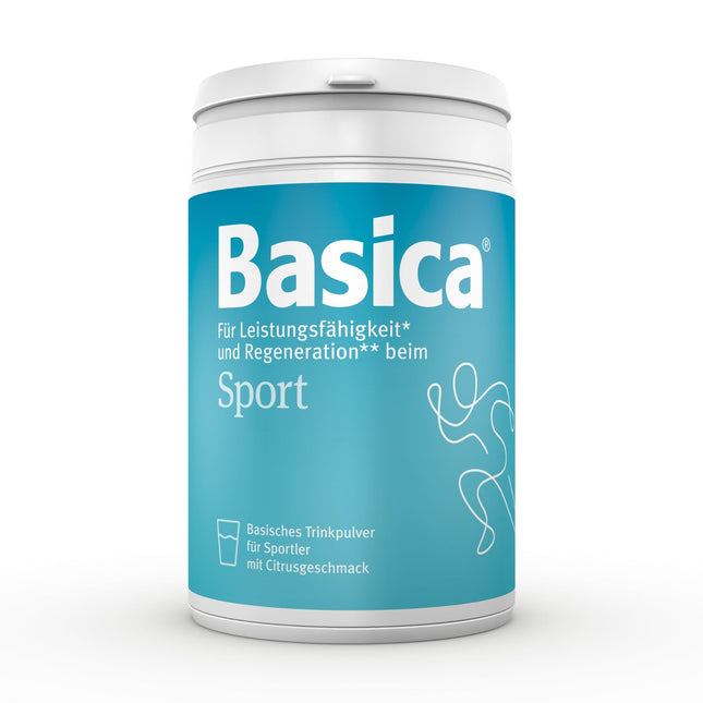 Basica® dzeramā bāzes pulveris sportistiem | Citrusaugļu garša | Ogļhidrātu-elektrolītu šķīdums | sārmaini minerāli un vitamīni | veiktspējai* un atjaunošanās** sporta laikā | 660 gramu bundža