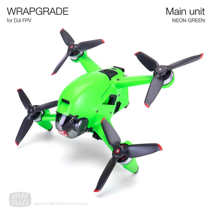 WRAPGRADE apvalks, kas saderīgs ar DJI FPV (NEON zaļš)