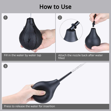 T2 224 ml - Anālā duša vīriešiem un sievietēm 224 ml, irrigators zarnu attīrīšanai. Klizmas komplekts resnās zarnas klizmai, klizmai, klizmu, intīmajai dušai, maksts dušai.