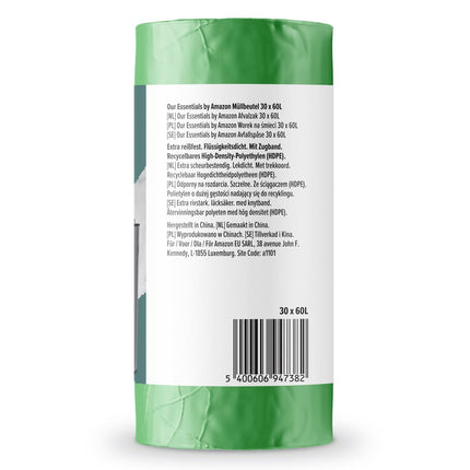 Amazon atkritumu maisi 30 x 60 l