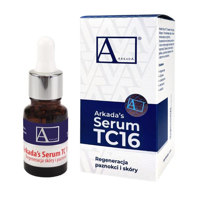 ARKADA SERUM TC16 Uzlabota kolagēna terapija problemātiskai ādai, infekcijām, nagu traumām, nagu bojājumiem un rētām 11ml