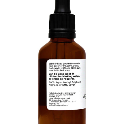 Sudraba MSM 25 (šķidrums) - 50 ml pipetes pudelīte