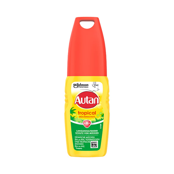 Autan tropu pumpja kukaiņu atbaidīšanas līdzeklis aizsardzībai pret mājas un tropu odiem, 100 ml, aerosols