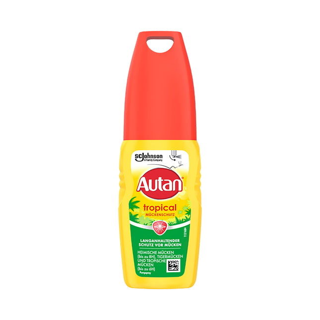Autan tropu pumpja kukaiņu atbaidīšanas līdzeklis aizsardzībai pret mājas un tropu odiem, 100 ml, aerosols
