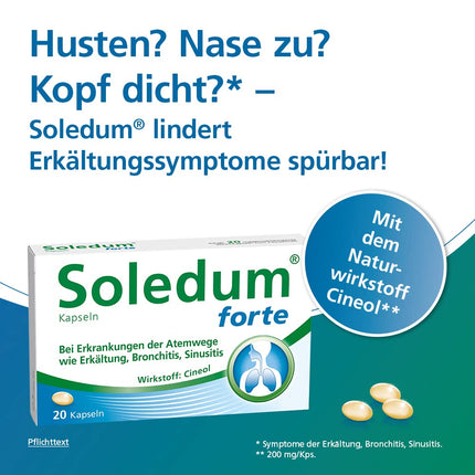 SOLEDUM forte kapsulas 200 mg 50 gab.