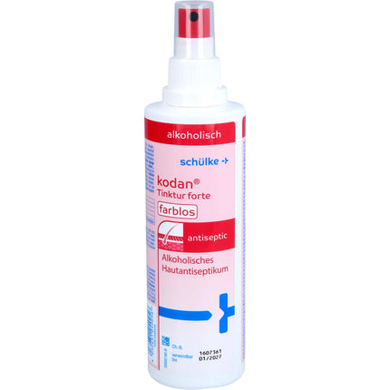 Kodan tinktūra forte bezkrāsains ādas antiseptiķis, 250 ml šķīdums