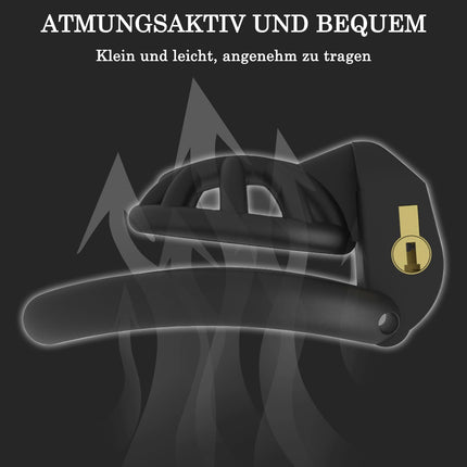 BDSMAGE Šķīstības būris vīriešiem, mazs, dzimumlocekļa būris ar 4 dzimumlocekļa gredzeniem, seksa rotaļlieta vīriešiem, šķīstības būris vīriešiem, šķīstības josta vīriešiem, dzimumlocekļa būra verga seksa rotaļlieta ekstrēma (mikro)